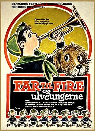 Постер Отец четверых и волчата (1958)