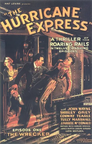 Постер Поезд едет сквозь ураган (1932)