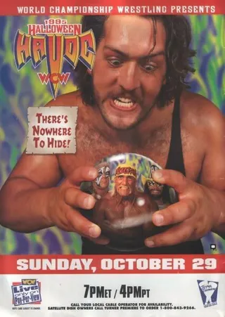 Постер WCW Разрушение на Хэллоуин (1995) Постер WCW Разрушение на Хэллоуин (1995)