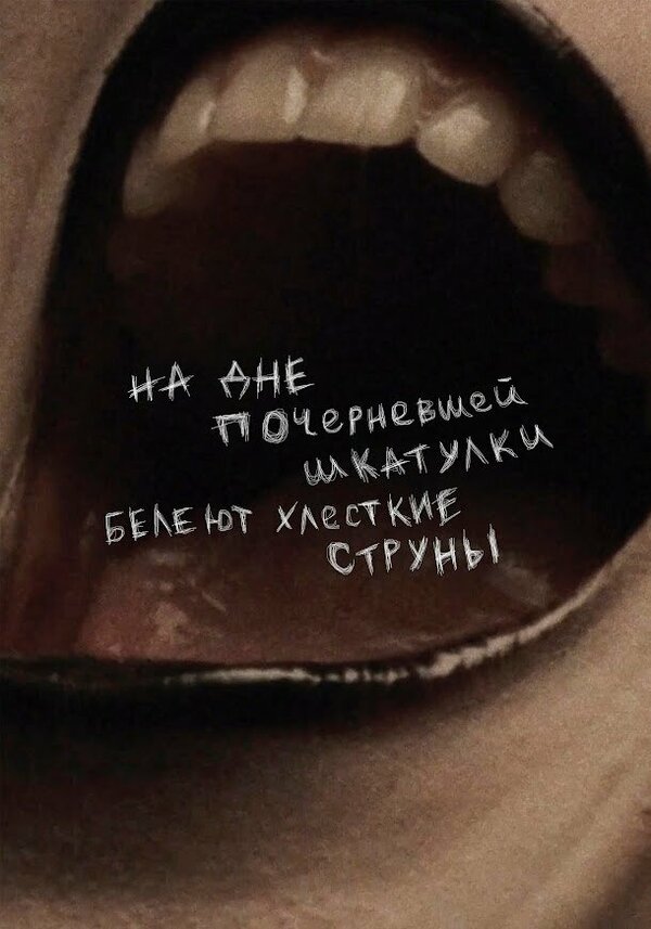 Постер фильма На дне почерневшей шкатулки белеют хлесткие струны