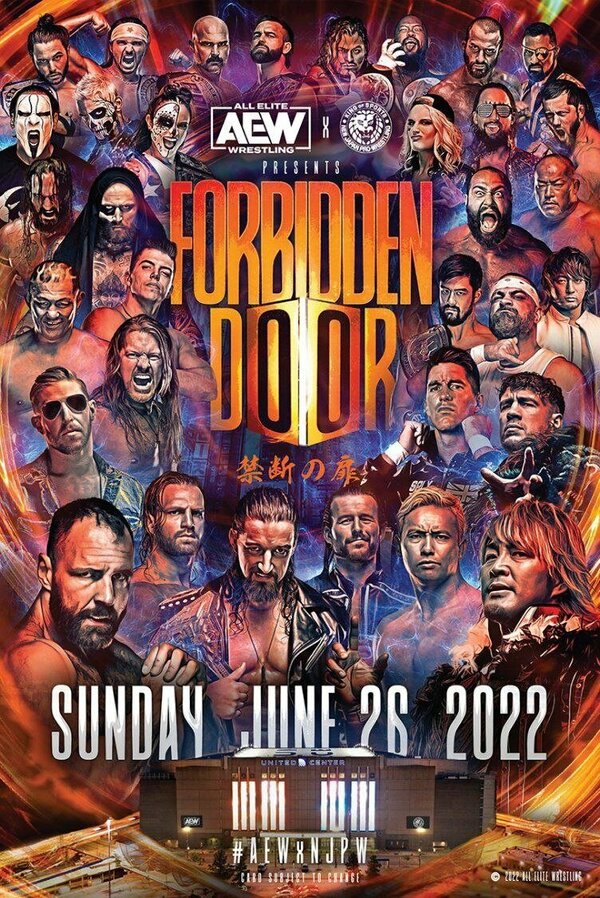 Постер фильма All Elite Wrestling x New Japan Pro Wrestling: Forbidden Door