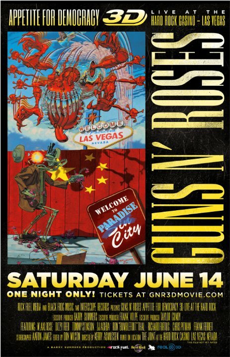 Постер фильма Guns N' Roses Appetite for Democracy 3D Live at Hard Rock Las Vegas