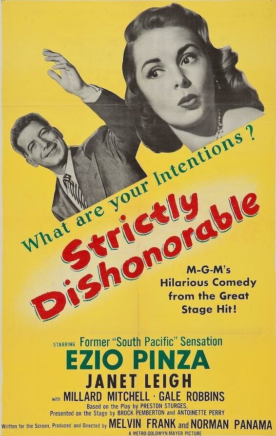 Постер фильма Strictly Dishonorable