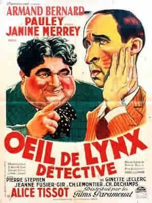 Постер фильма Oeil de lynx, détective