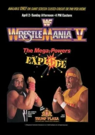 Постер WWF РестлМания 5 (1989)