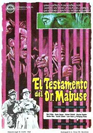 Постер Завещание доктора Мабузе (1962)