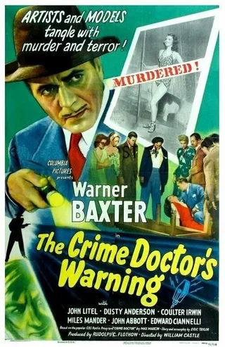Постер The Crime Doctor's Warning (1945)