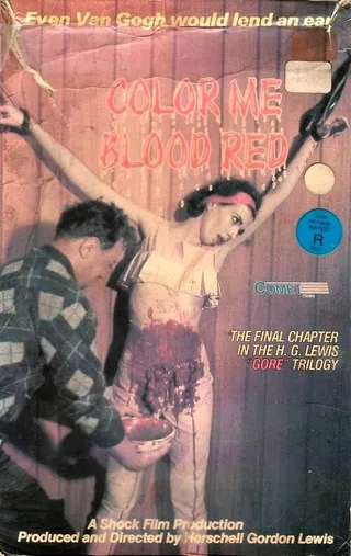 Постер Раскрась меня кроваво-красным (1965)
