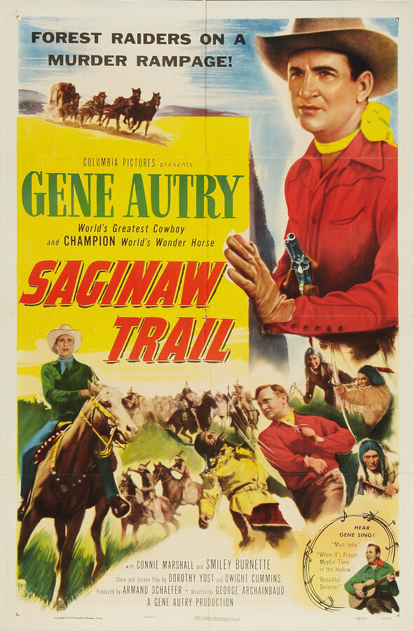Постер фильма Saginaw Trail