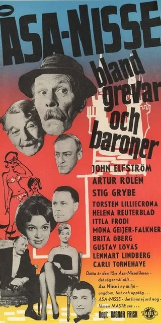 Постер Åsa-Nisse bland grevar och baroner (1961)