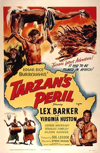 Постер Тарзан в опасности (1951)
