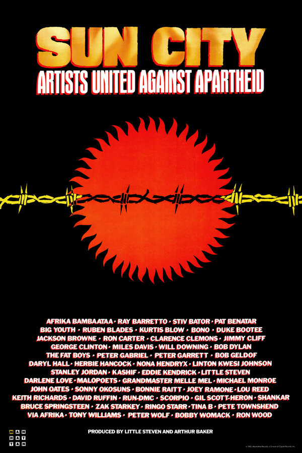 Постер фильма Artists United Against Apartheid: Sun City