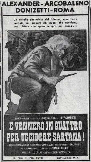Постер ...и четверо были убиты Сартаной (1969)