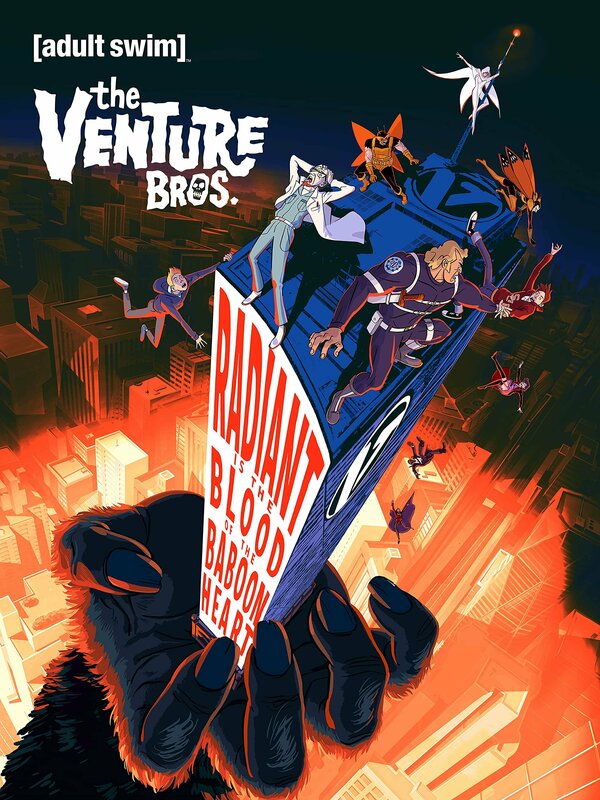 Постер фильма Братья Вентура: Сияющая кровь сердца бабуина