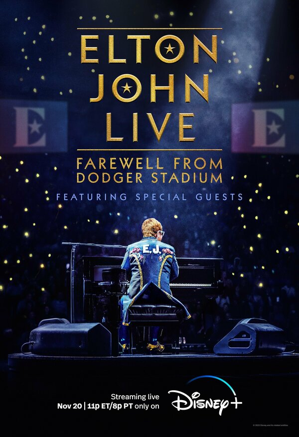 Постер фильма Elton John Live: Farewell from Dodger Stadium