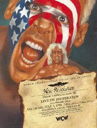 Постер WCW-NWA Мощный американский удар (1990)