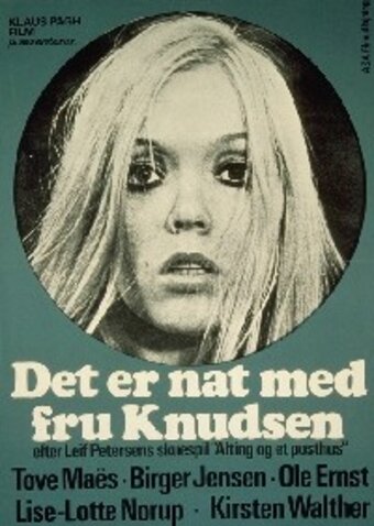 Постер фильма Det er nat med fru Knudsen