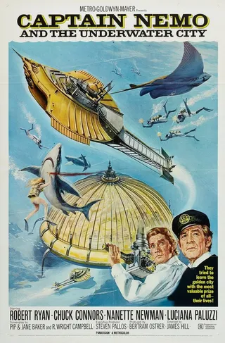 Постер Капитан Немо и подводный город (1969)