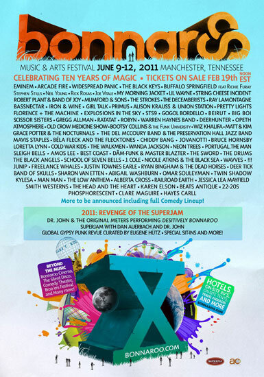Постер фильма Музыкальный фестиваль Bonnaroo 2011