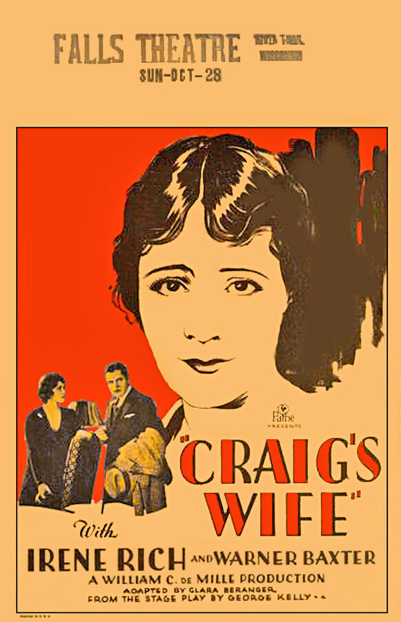 Постер фильма Craig's Wife