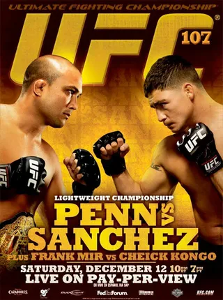 Постер UFC 107: BJ Penn vs. Diego Sanchez (2009) Постер UFC 107: BJ Penn vs. Diego Sanchez (2009)