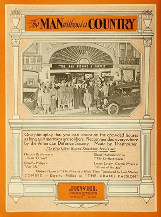 Постер The Man Without a Country (1917)