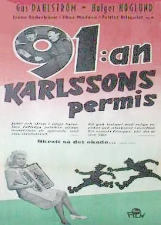 Постер 91:an Karlssons permis (1947)