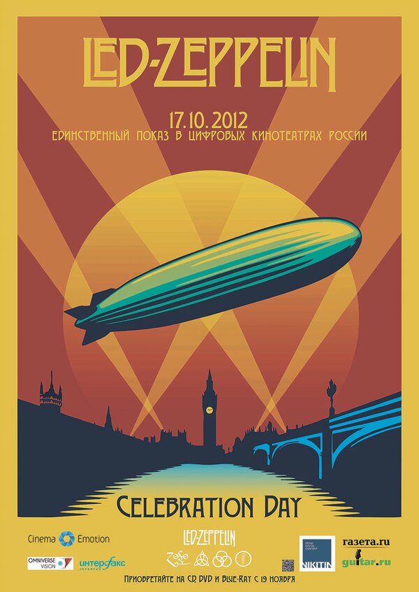 Постер фильма Led Zeppelin «Celebration Day»