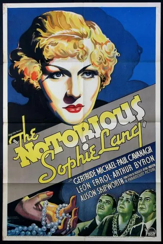 Постер Печально известная Софи Лэнг (1934)