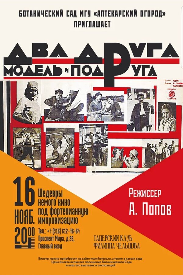 Постер фильма Два друга, модель и подруга