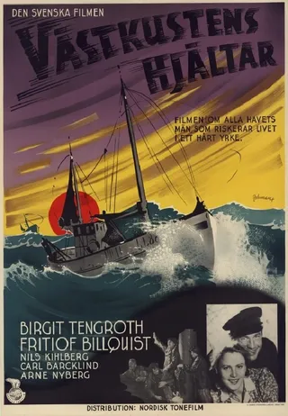Постер Västkustens hjältar (1940)