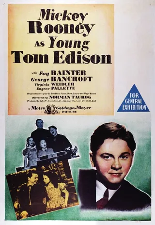 Постер Молодой Том Эдисон (1940)
