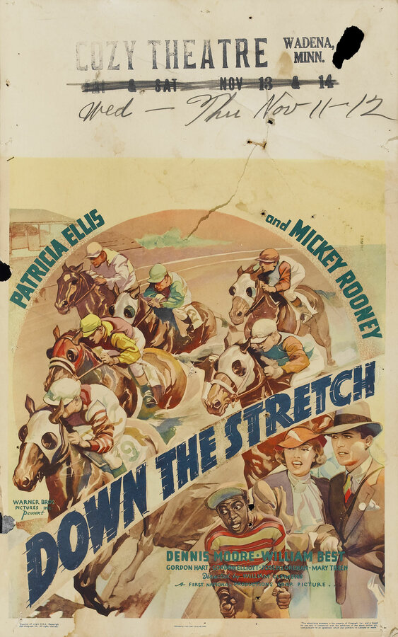 Постер фильма Down the Stretch