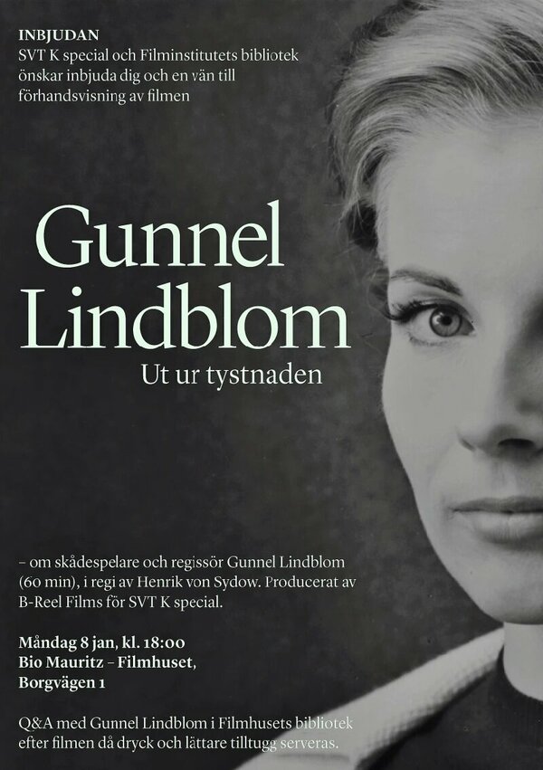 Постер фильма Gunnel Lindblom: ut ur tystnaden