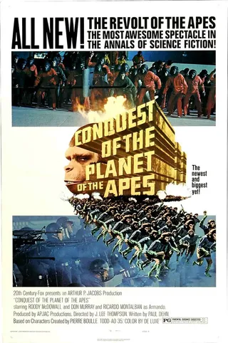 Постер Завоевание планеты обезьян (1972)