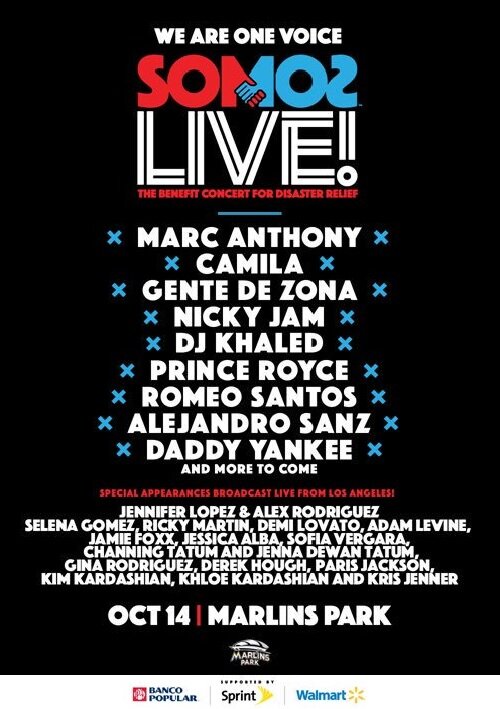 Постер фильма One Voice Somos Live: A Concert for Disaster Relief