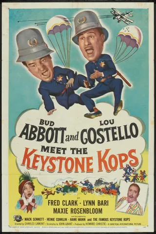 Постер Эбботт и Костелло встречают полицейских из Кистоуна (1955)