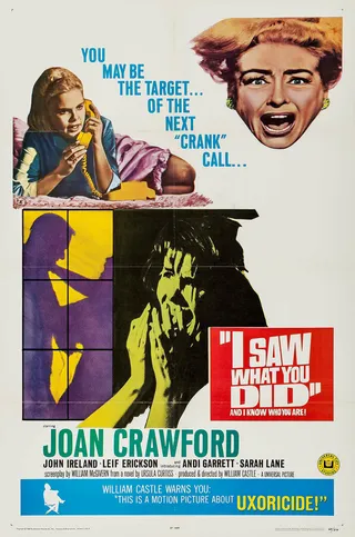 Постер Я видела, что ты сделал (1965)