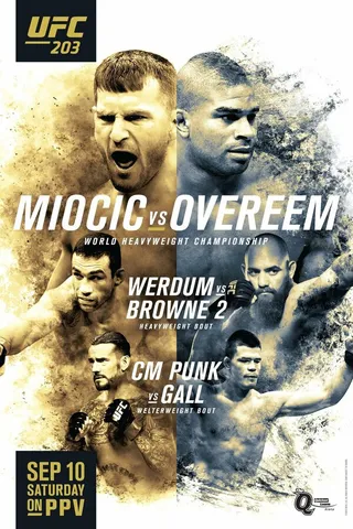 Постер UFC 203: Miocic vs. Overeem (2016)