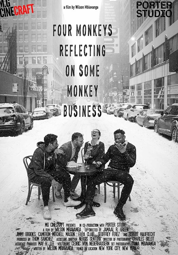 Постер фильма Four Monkeys Reflecting on Some Monkey Business