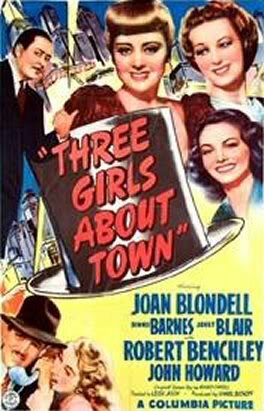 Постер фильма Three Girls About Town