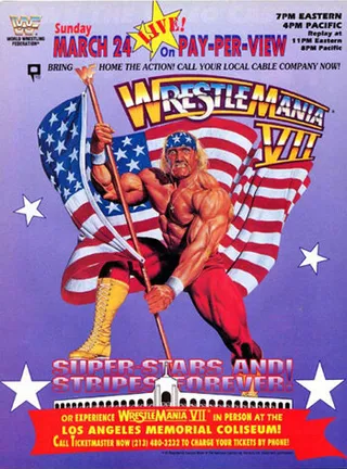 Постер WWF РестлМания 7 (1991)