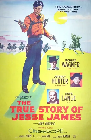 Постер Подлинная история Джесси Джеймса (1957)