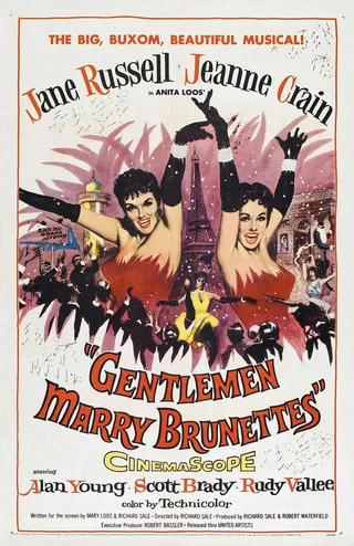 Постер Джентльмены женятся на брюнетках (1955)