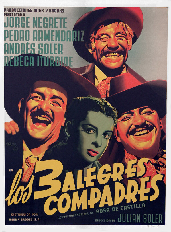 Постер фильма Los tres alegres compadres