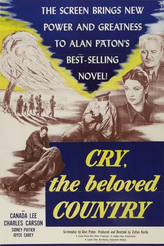 Постер Заплачь, любимая страна (1951)
