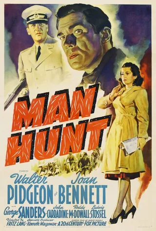 Постер Охота на человека (1941)