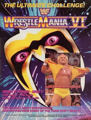 Постер WWF РестлМания 6 (1990)