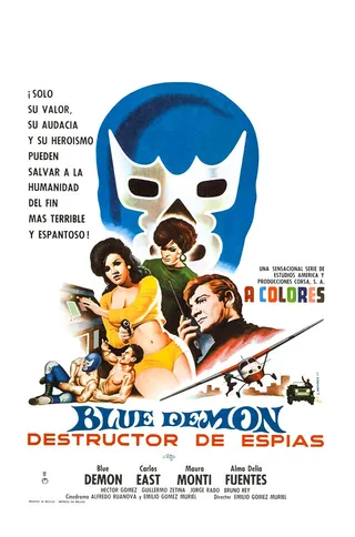 Постер Blue Demon destructor de espias (1968)