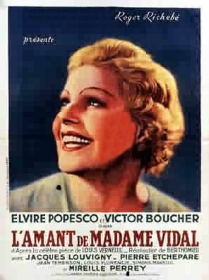 Постер фильма L'amant de Madame Vidal